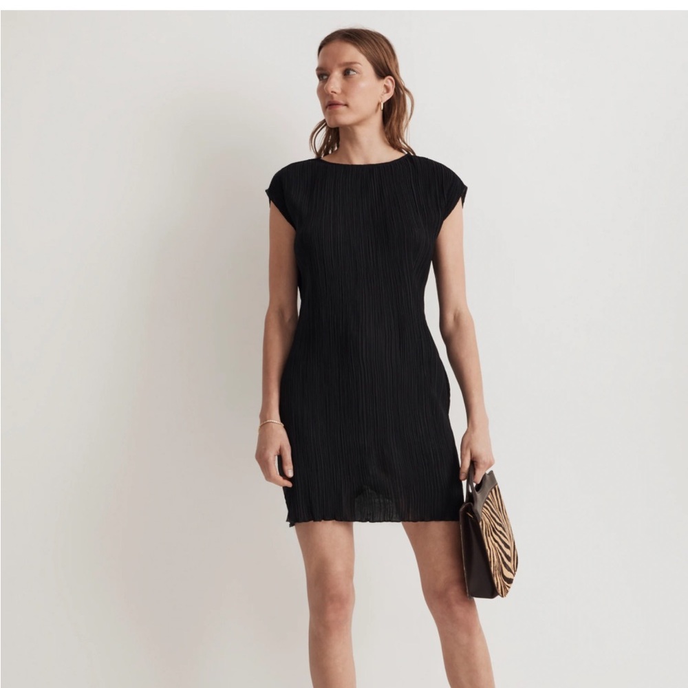 Madewell Plissé Mini Dress